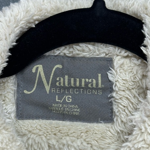 Natural Reflections Bass Pro Shops Corduroy Faux Fur Lined Jacket Brown GUC Larg - Picture 2 of 10